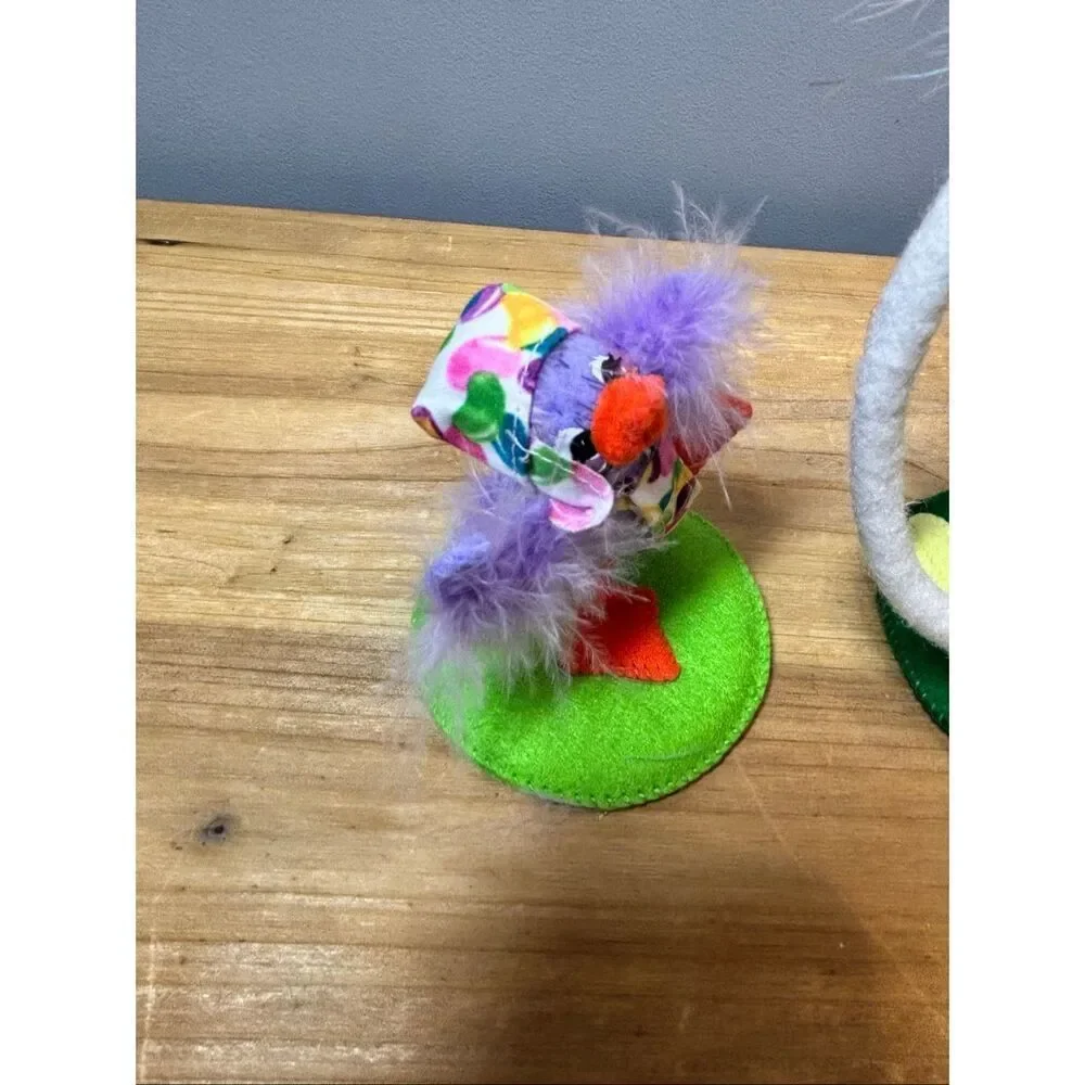 Annalee Easter Ostrich and Hip-Hop Jellybean Duck